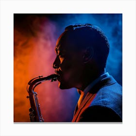 Saxophone Player Canvas Print