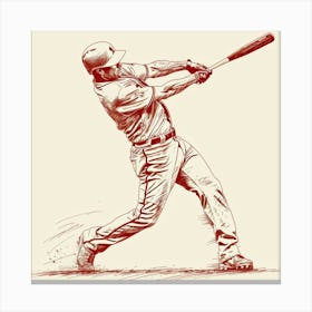 A Baseball Player Hitting Home Run Hand Drawn Sk 1718672775 1 Canvas Print