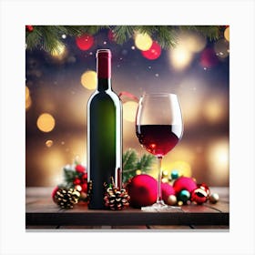 Christmas Wine 7 Canvas Print