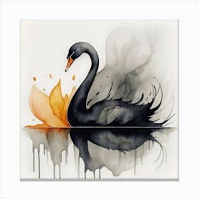 Black Swan 6 Canvas Print