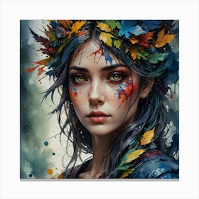 Autumn Girl 1 Canvas Print