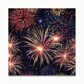 Fireworks In The Sky 27 Canvas Print