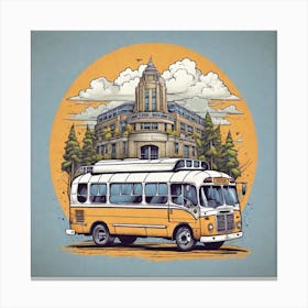 School Bus Canvas Print