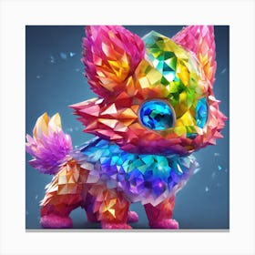 Rainbow Kitty Canvas Print