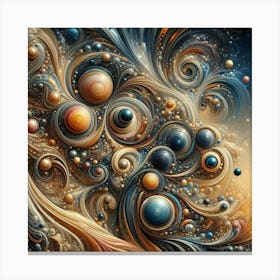 Abstract Fractal Painting Canvas Print