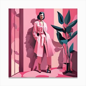 Matisse Cutout Pink 3 Canvas Print