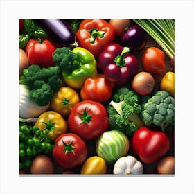 Colorful Vegetables 3 Canvas Print