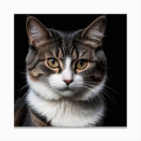 Portrait Of A Cat Canvas Print