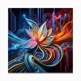 Flower Of The Universe Canvas Print