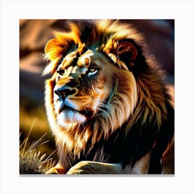 Lion art 5 Canvas Print