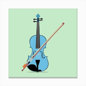 Violin And Bow Viola Violin Cello Instrument Canvas Print
