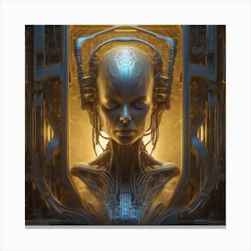 Futuristic Woman 39 Canvas Print