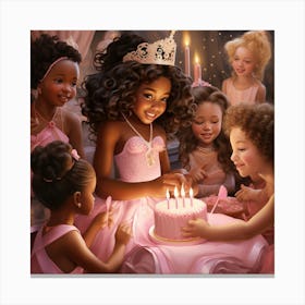 A Princess's Birthday Canvas Print