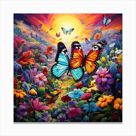 Butterfly Garden 2 Canvas Print