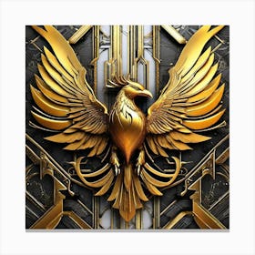 Golden Phoenix 2 Canvas Print