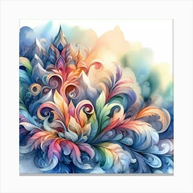 Abstract Floral Painting 25 Canvas Print