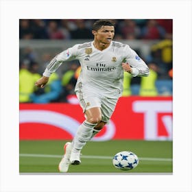 Ronaldo In Action Canvas Print
