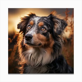 Australian Shepherd Dog Canvas Print