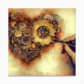 Heart Of Steampunk Canvas Print