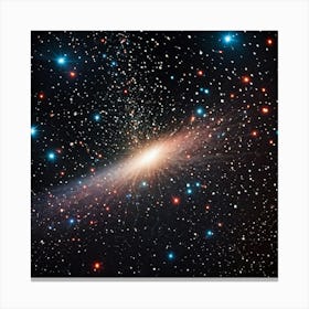 A Retro Inspired Scene Colors An Abstract Galaxy On A Background Of Space Magic Effects Shimmering (2) Canvas Print