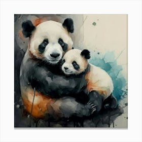 Panda Bears 1 Canvas Print