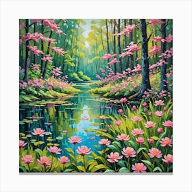 Lotus Pond Canvas Print