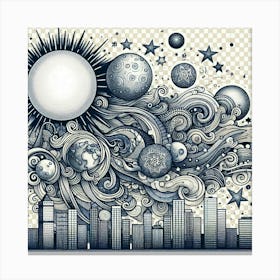 Cityscape Canvas Art Canvas Print