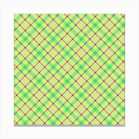 Plaid Fabric 73 Canvas Print