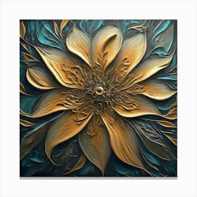 Abstract Flower Painting 24 Canvas Print