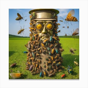 Bug man Canvas Print