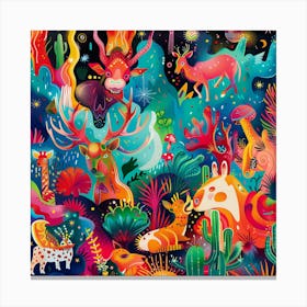 Cactus Jungle Canvas Print