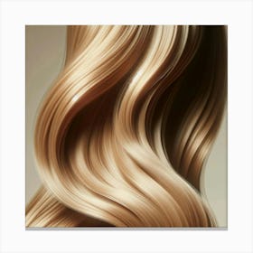 Wavy Hair Canvas Print