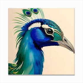 Peacock Art 2 Canvas Print