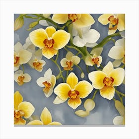Yellow Orchids Canvas Print