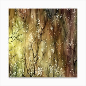 Watercolor Tree Background Canvas Print