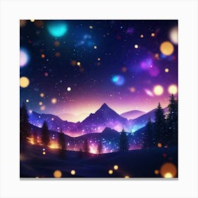 Night Sky With Stars 1 Canvas Print