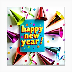 Happy New Year 18 Canvas Print