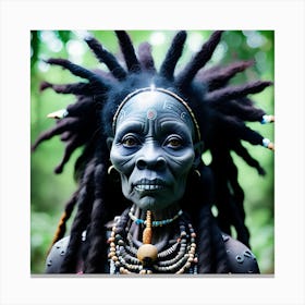 African Woman With Dreadlocks 1 Canvas Print