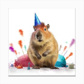Birthday Rat Canvas Print