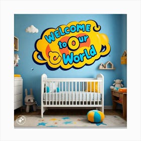 Welcome To My World Canvas Print