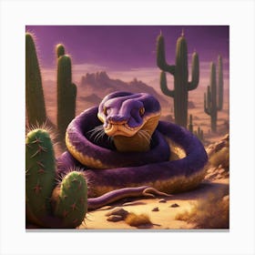 Snake In The Desert 1 Canvas Print