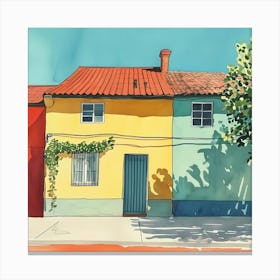 Colorful House Canvas Print