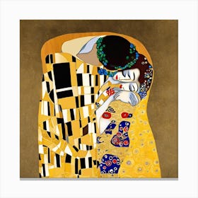 Gustav Klimt The Kiss Art Print 1 Canvas Print