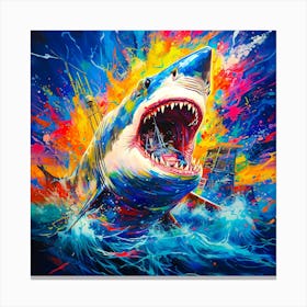 Shark Attack 1 Canvas Print