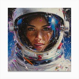 Space Girl 1 Canvas Print