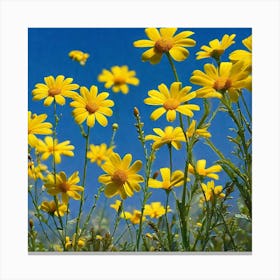 Yellow Daisies 3 Canvas Print