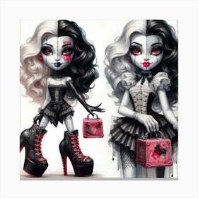Monster High Dolls Canvas Print