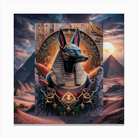 Egyptian king set Canvas Print