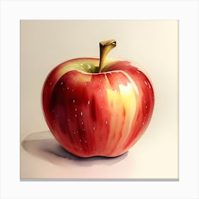 Apple Painting Art Canvas Print