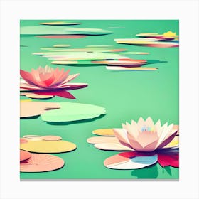 Water Lilies 1 Canvas Print